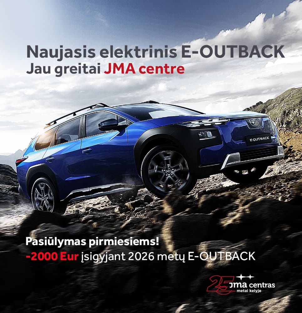 JMA centre prasidėjo naujojo SUBARU E-OUTBACK išankstiniai pardavimai
