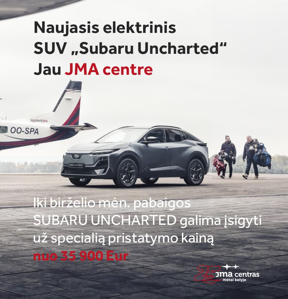 JMA centre prasidėjo naujojo SUBARU UNCHARTED pardavimai