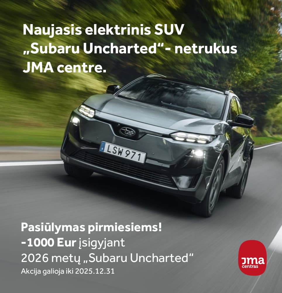 Išankstinis SUBARU SOLTERRA pasiūlymas tiems, kurie renkasi pirmieji